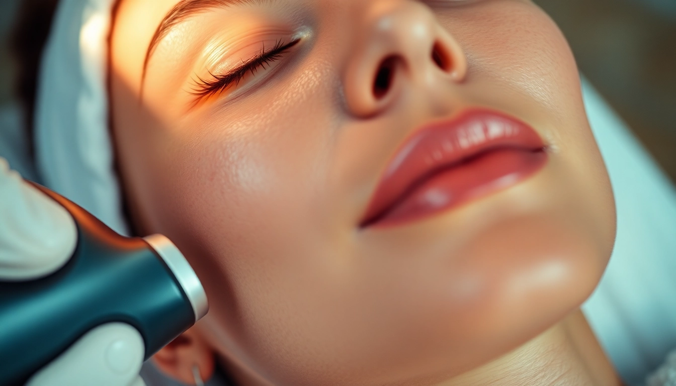 Experience skin tightening with advanced non-surgical treatment showcasing glowing, rejuvenated skin.