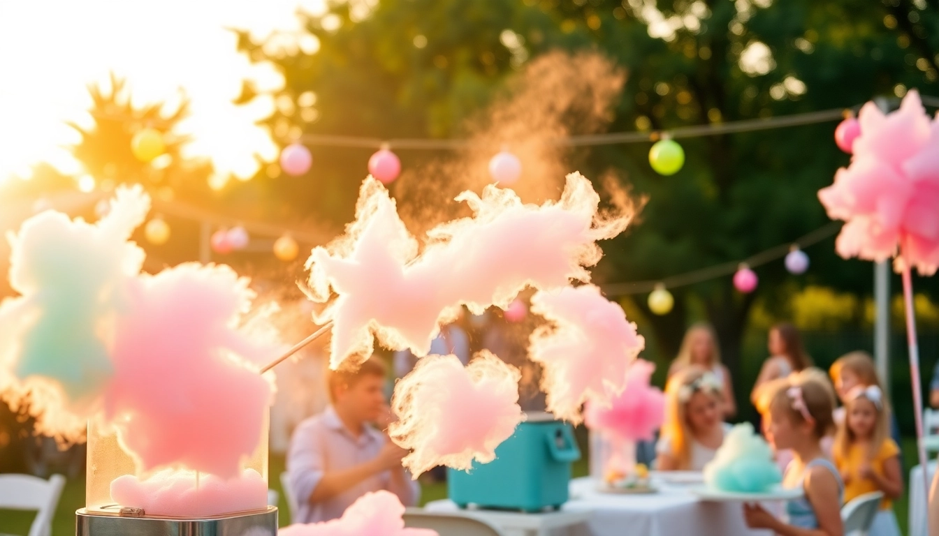 Rent a cotton candy machine to create sweet treats for your next event, bringing joy to kids and adults alike.