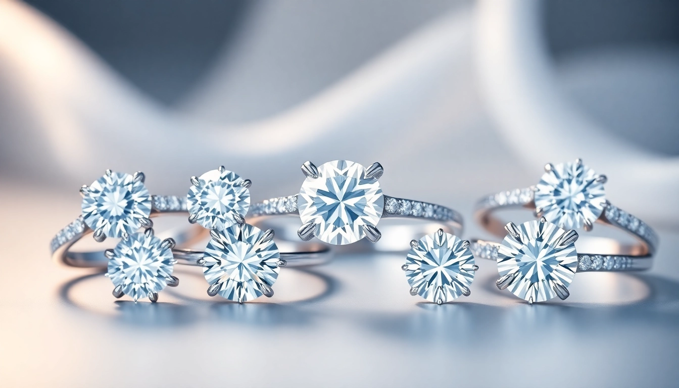 Showcase of exquisite 2 Carat Engagement Rings featuring brilliant diamonds, perfect for a romantic proposal.