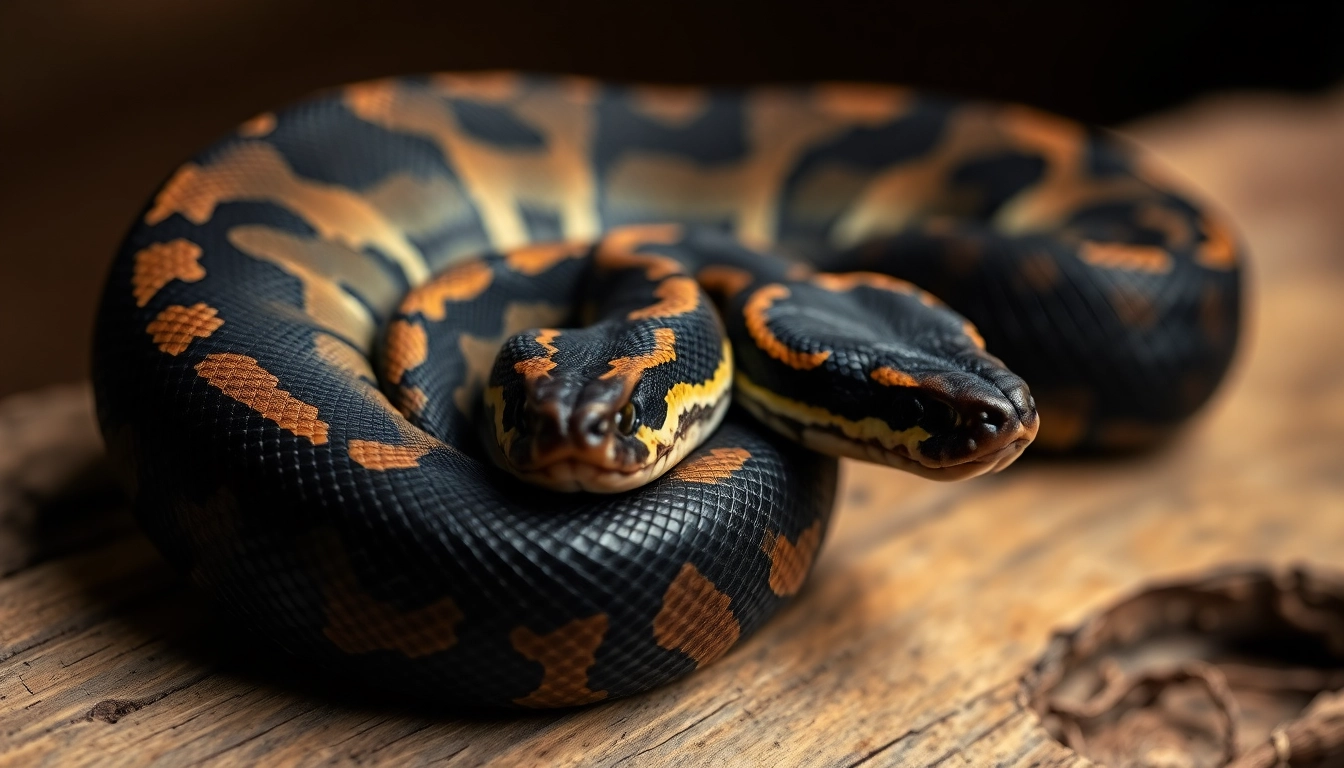 Buy beautiful black ball python for sale with stunning black and gold patterns, now available online.