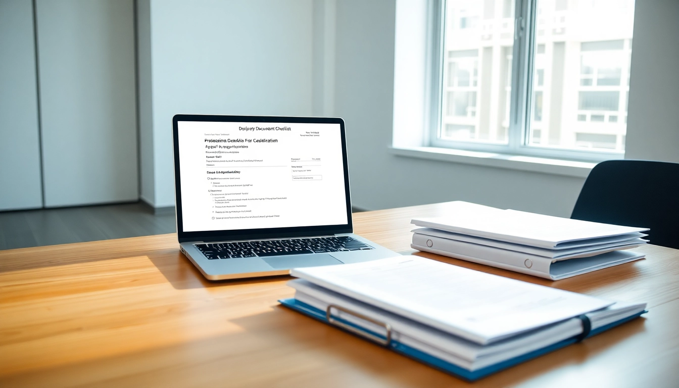 Streamlined ejari cancellation​ document checklist on a modern office desk, ensuring easy processing.