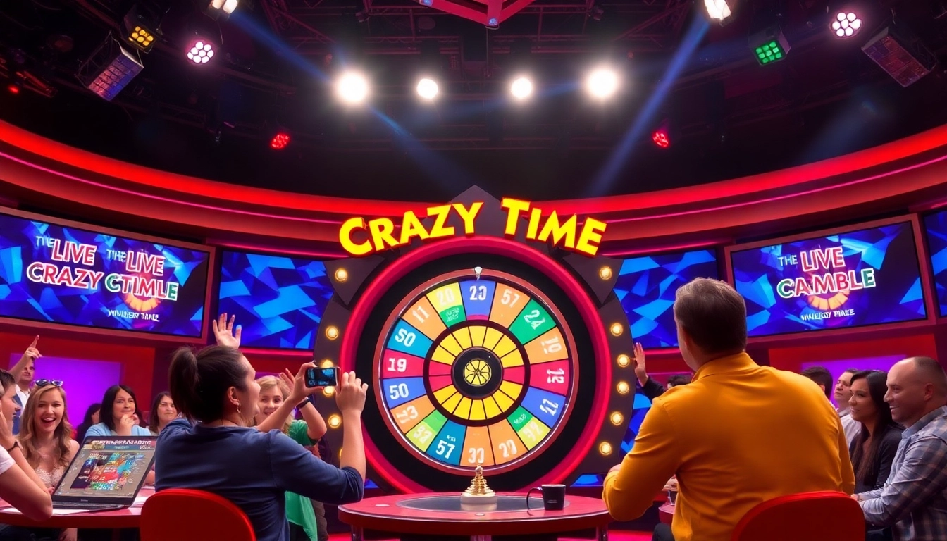 Engage with crazy time stats live in our immersive game show experience showcasing players and vibrant set design.