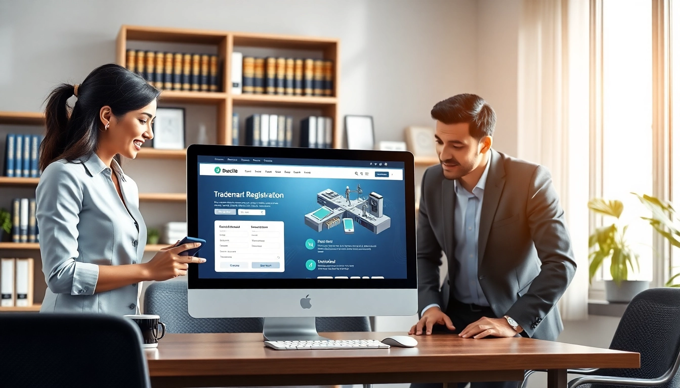 Utilize the online trademark registration platform with business professionals engaged in trademark discussions.