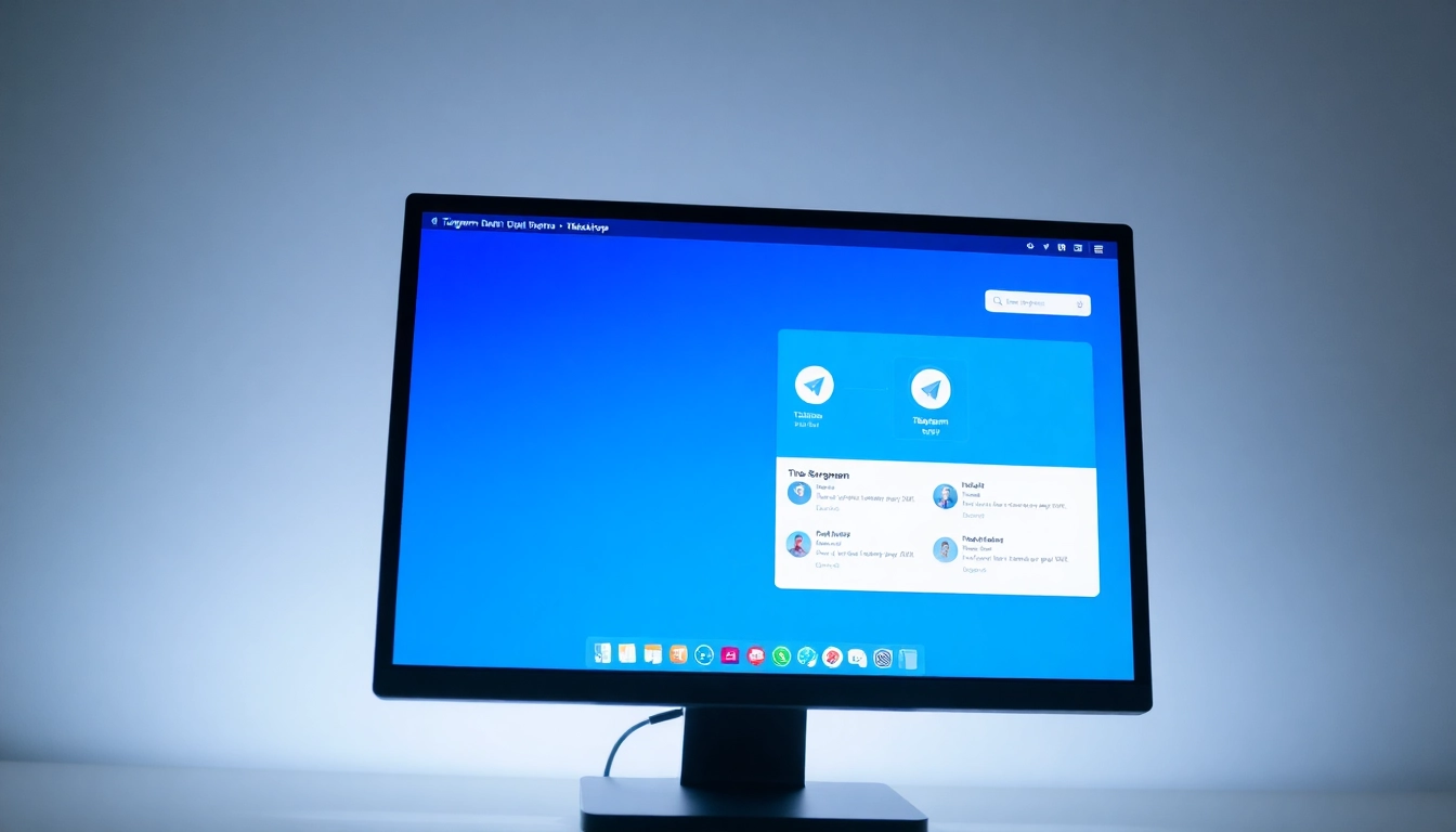 View the Telegram下载电脑版 interface showcasing user-friendly features on a computer screen.