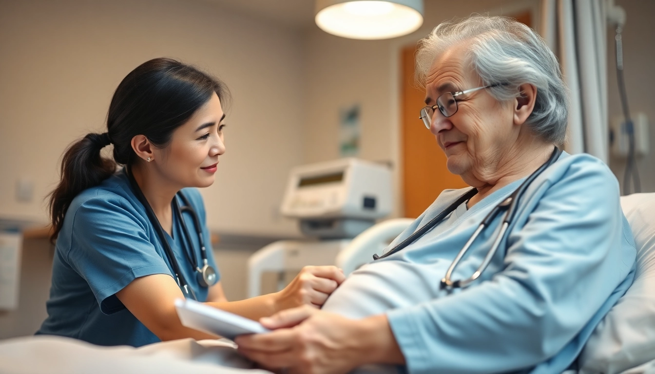 Assessing Esther Park's health with empathy during her shadow health evaluation.