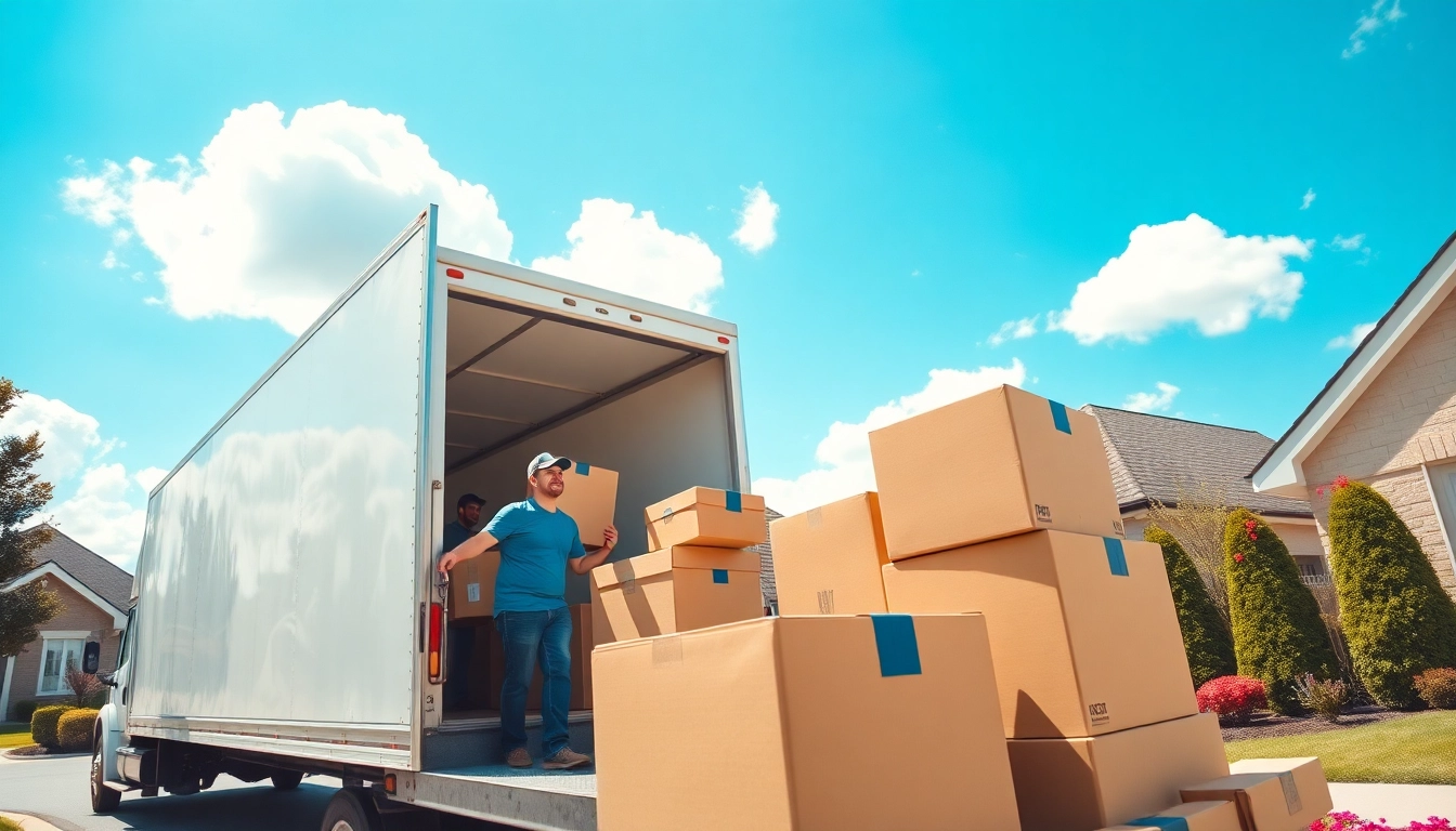Efficient moving services showcased by Bennett's Moving at https://bennettsmoving.com/ with professional movers loading a truck.