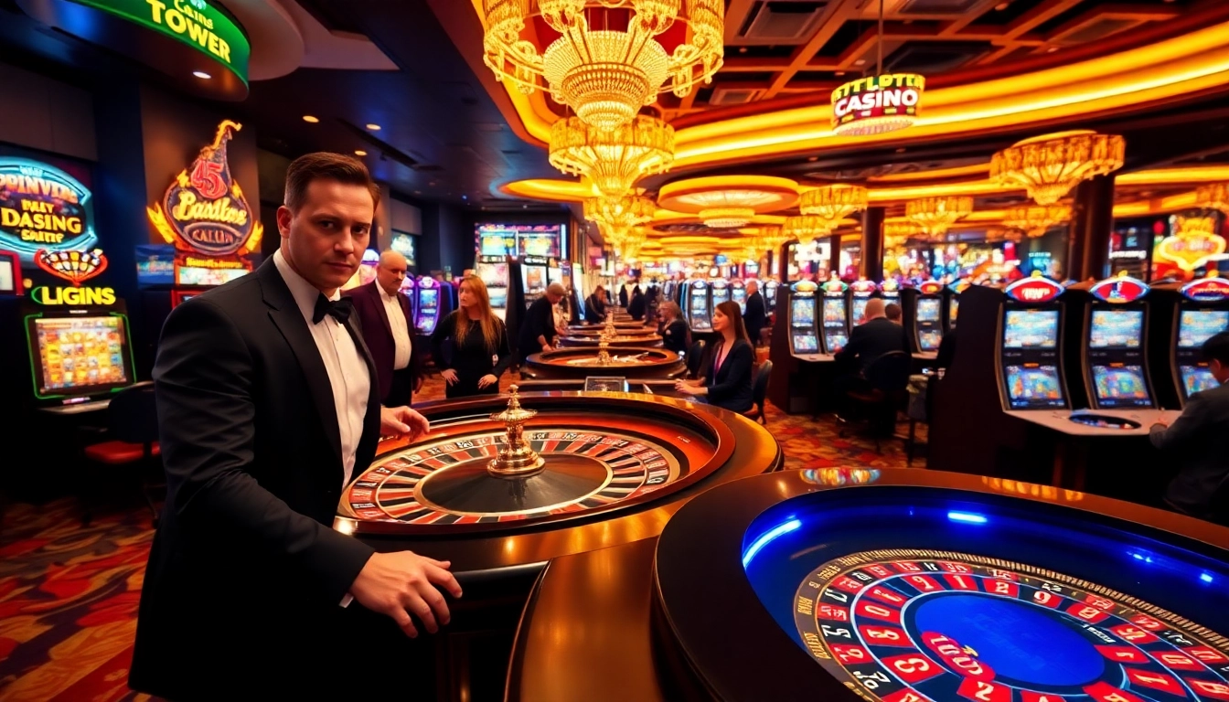 Experience the thrill of gaming at TPower casino with an engaging roulette table scene.
