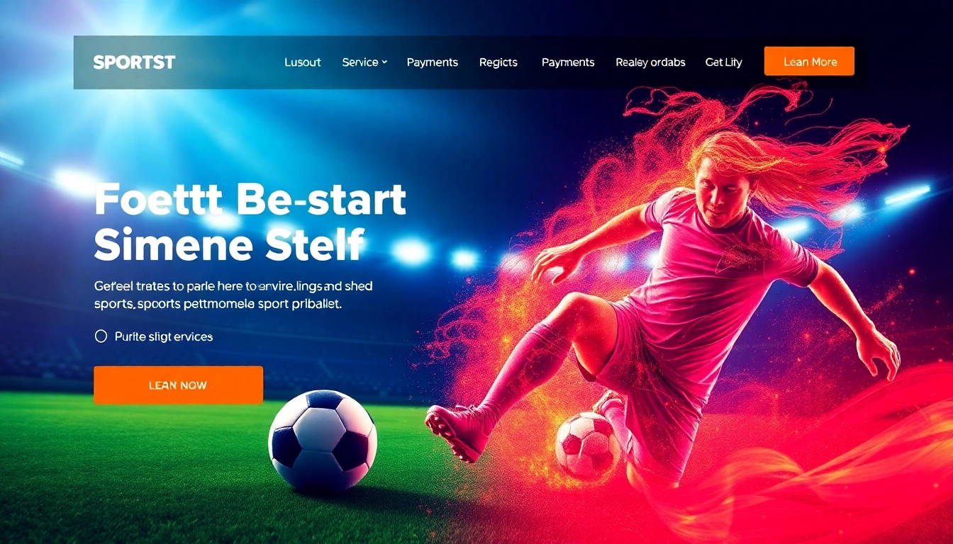 Engaging judi bola betting experience with football visuals and user-friendly interface.