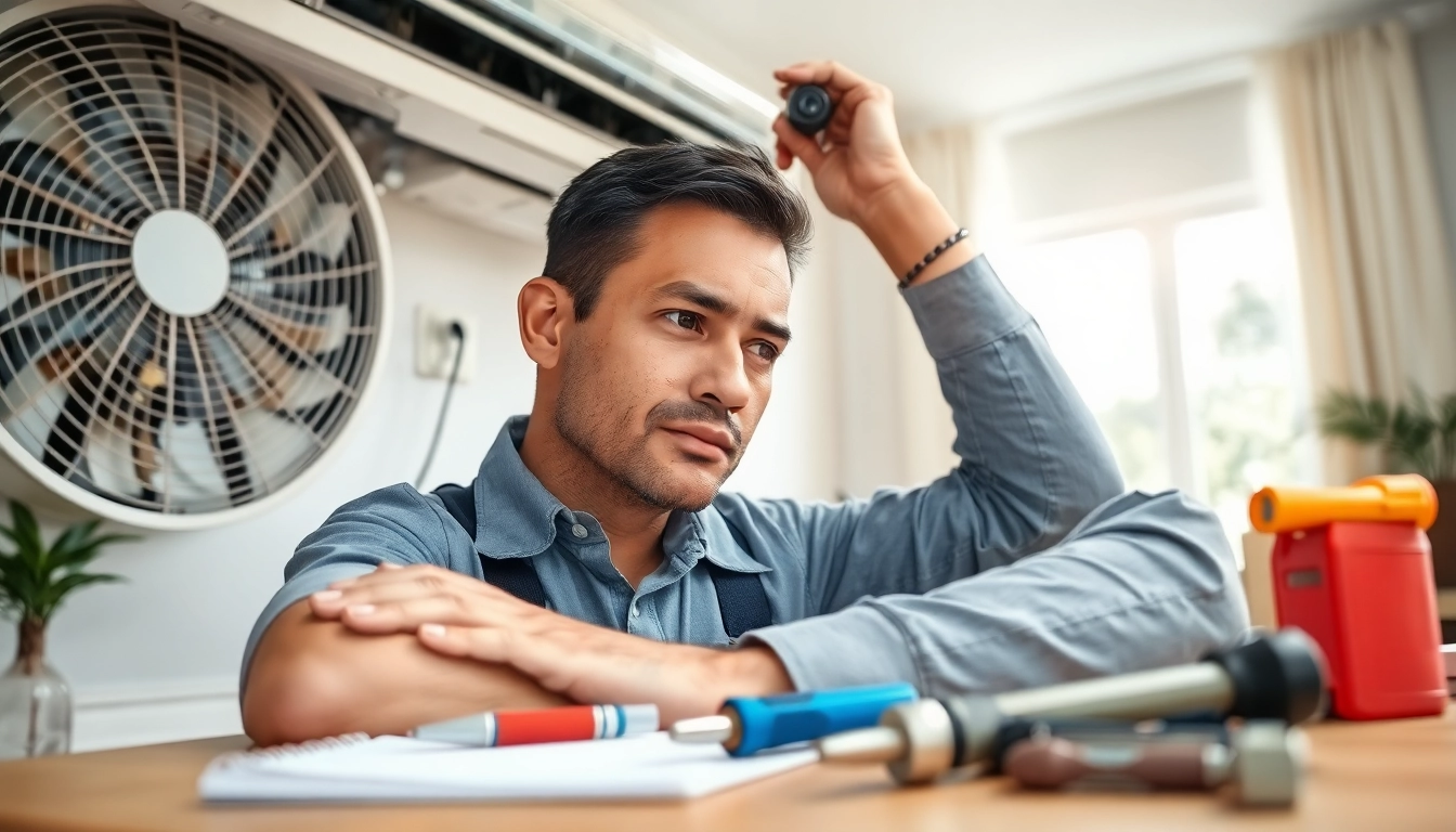 Experienced technician performing AC repair in Mesa, AZ, ensuring efficient and reliable service.