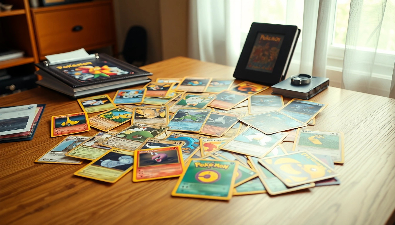 Engaging display of Pokémon cards in India highlighting rare collectibles and vibrant art.