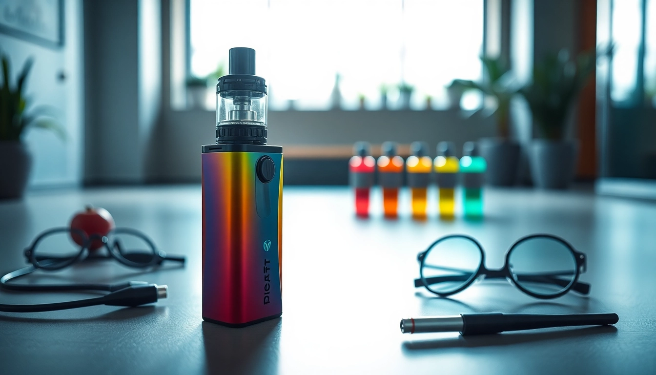 Engage with premium puff vape featuring vibrant flavors in a sleek modern setting.