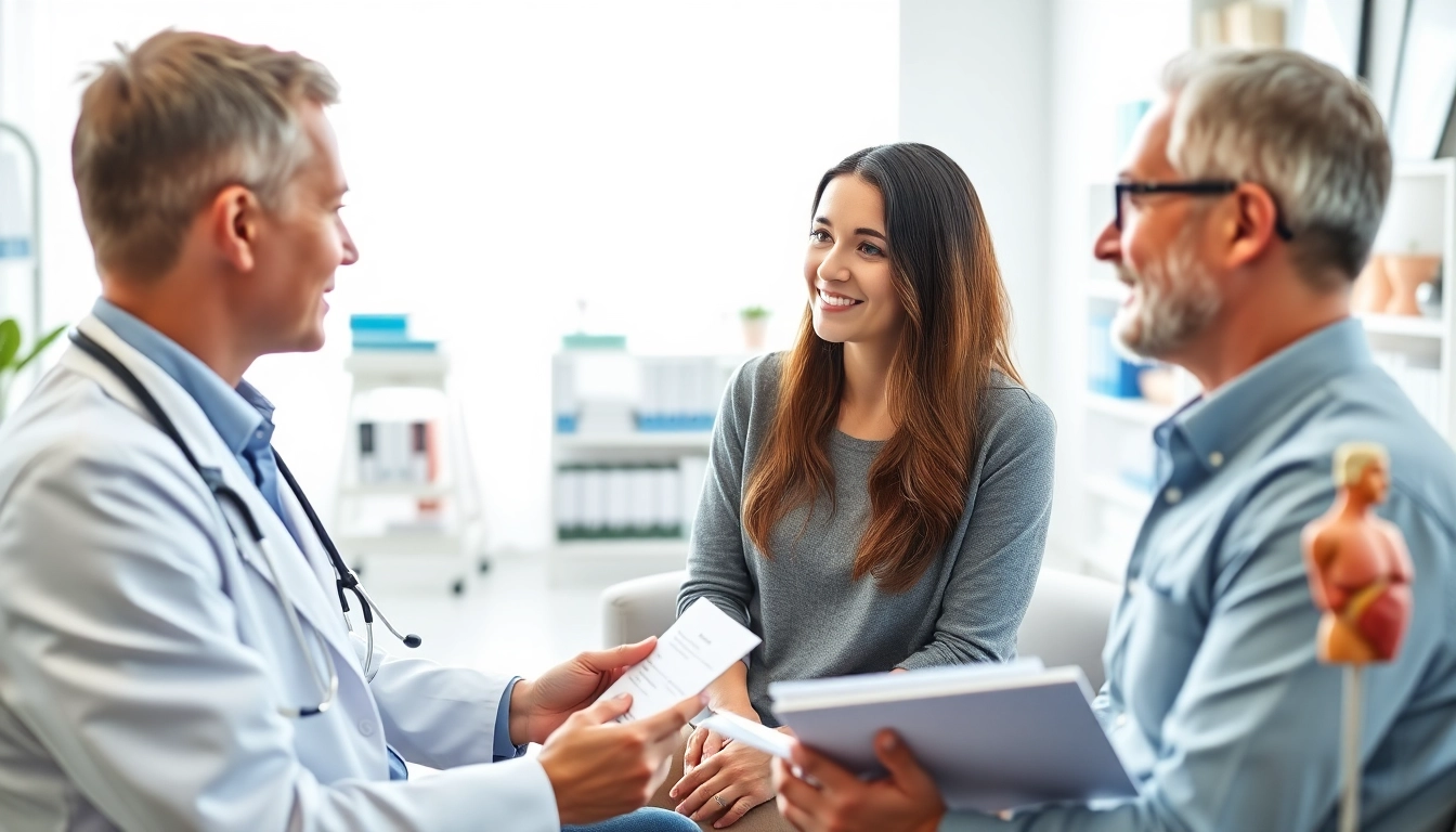 Engaging concierge medicine las vegas consultation with a doctor and patient in a modern setting.
