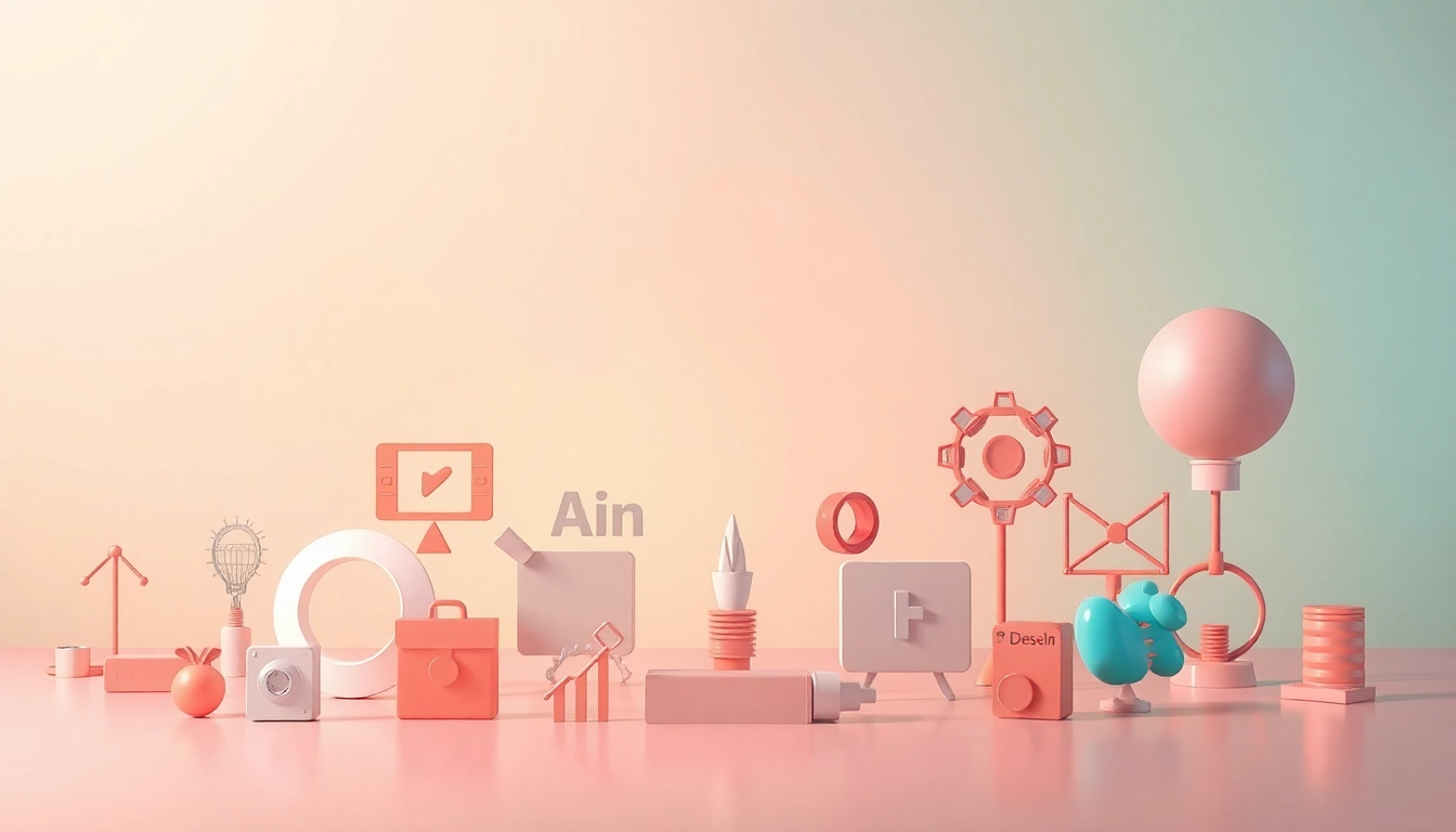 Showcasing vibrant digital icons in a creative layout, highlighting design elements and versatility.