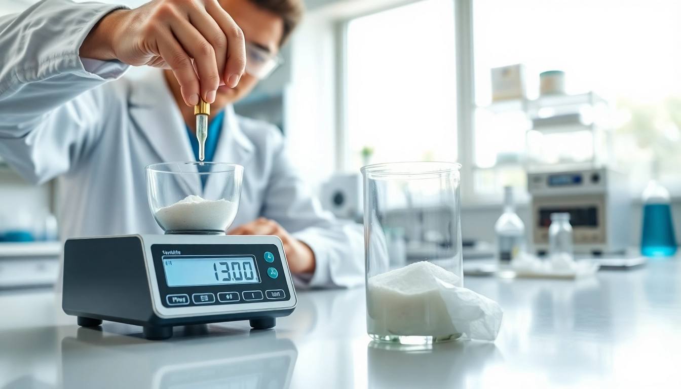 Measuring Hydroxyethyl MethylCellulose in a professional laboratory environment.