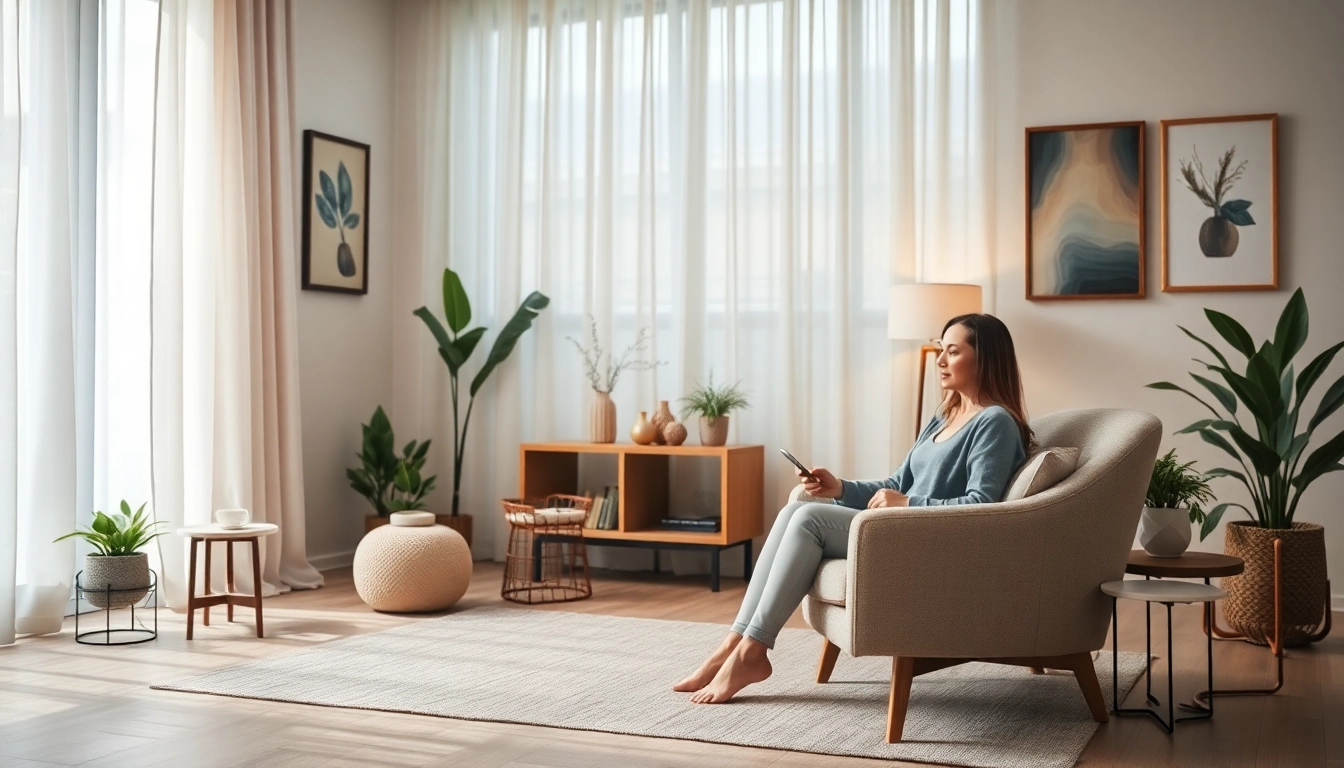 Hipnoterapeuta Warszawa prowadzi sesję terapeutyczną w spokojnym otoczeniu, tworząc relaksującą atmosferę.