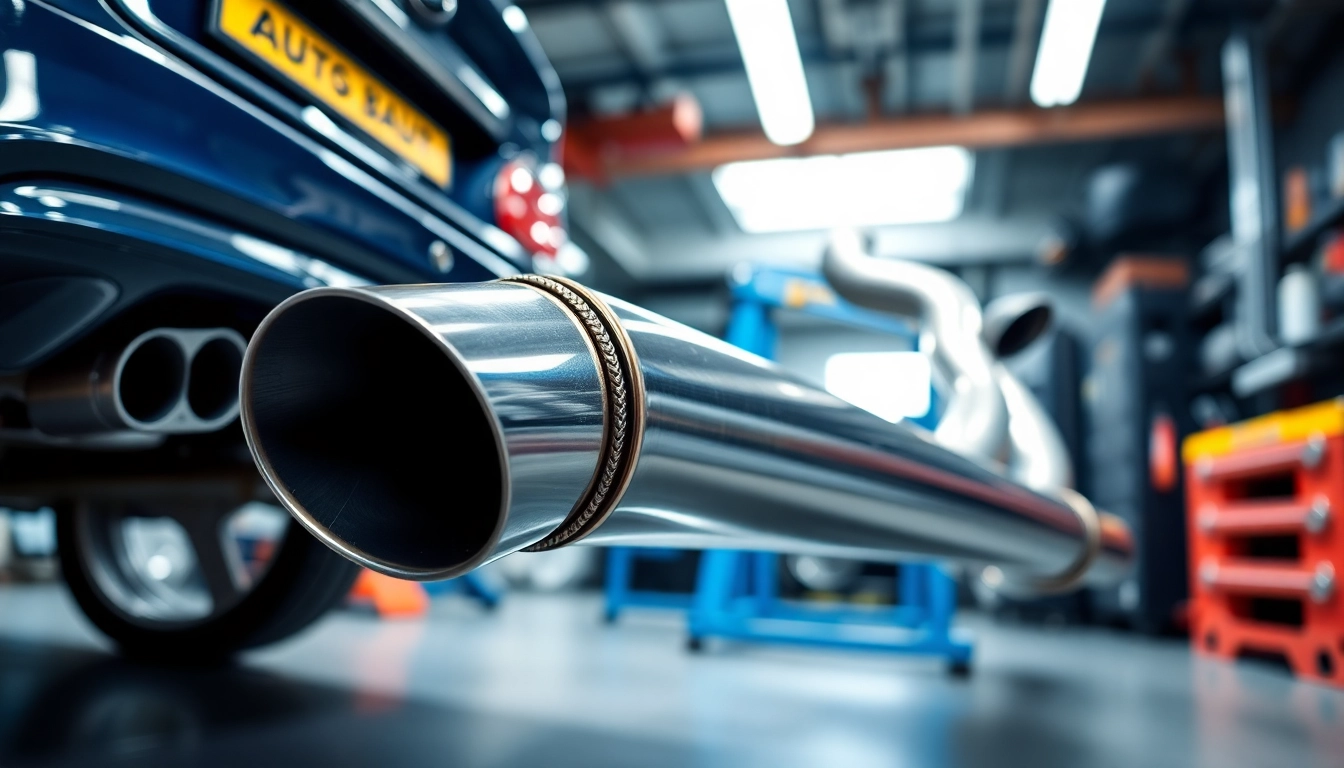 View of a BMW N55 downpipe showcasing its metallic finish and detailed craftsmanship.