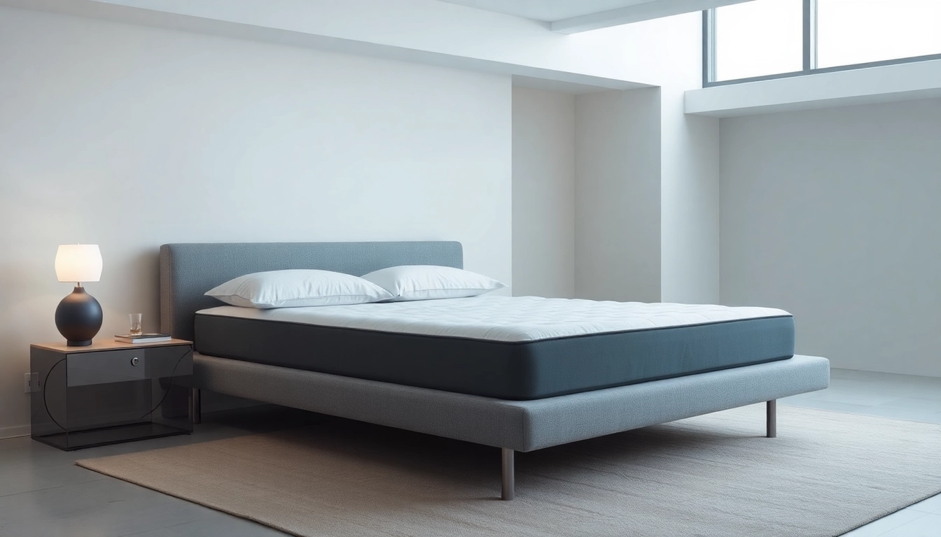 Materassi singoli di alta qualità, design moderno e comfort elevato in un ambiente elegante.