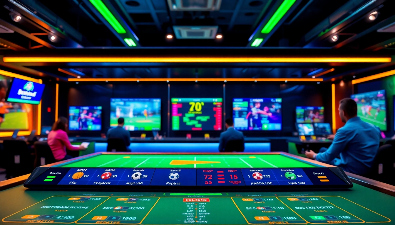 Sites de paris sportifs avec interface engageante pour parier en direct sur différents sports