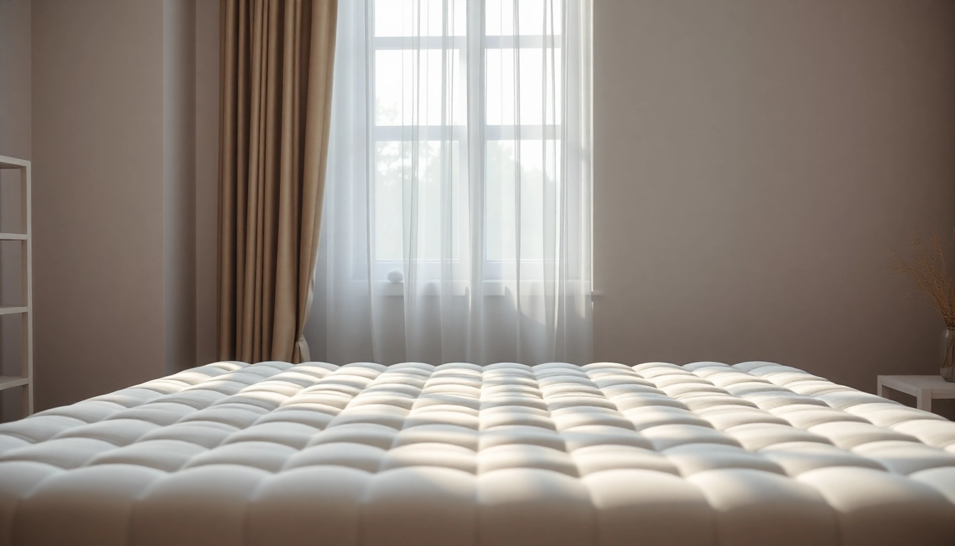 Materassi in lattice di alta qualità mostrano comfort e freschezza in una camera da letto accogliente.
